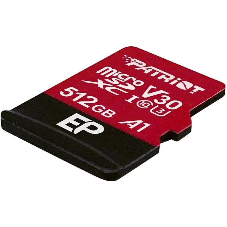 Carte mémoire 512GB MicroSD Patriot EP + SD adapter (PEF512GEP31MCX)