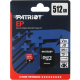 Carte mémoire 512GB MicroSD Patriot EP + SD adapter (PEF512GEP31MCX)