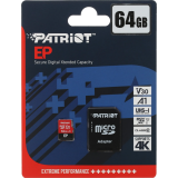 Carte mémoire 64GB MicroSD Patriot EP + SD adapter (PEF64GEP31MCX)