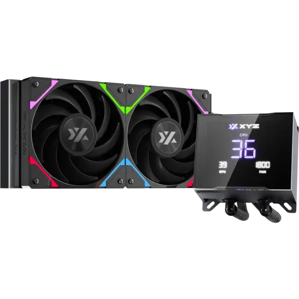 Liquid Cooling System XYZ Hydrotemp 240 Black - X-WC-HYDROTEMP-240B