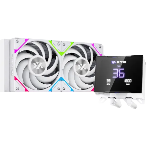 Liquid Cooling System XYZ Hydrotemp 240 White - X-WC-HYDROTEMP-240W