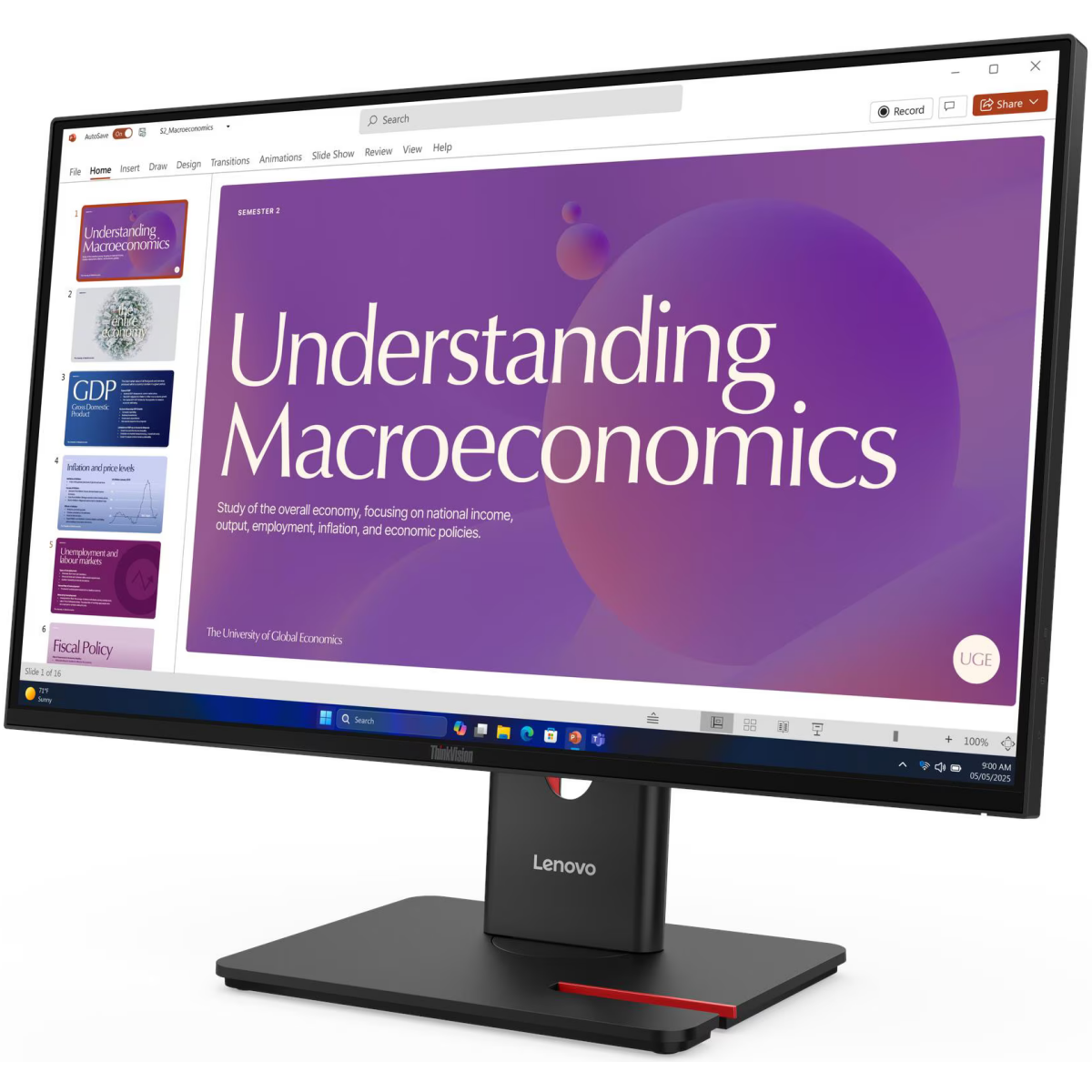 Écran Lenovo 24" ThinkVision T24D-40 (64B9GAT1EU) - photo 2