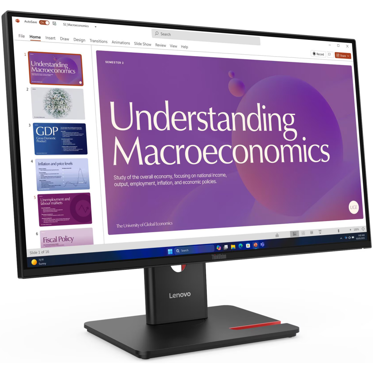 Écran Lenovo 24" ThinkVision T24D-40 (64B9GAT1EU) - photo 3