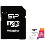 Carte mémoire 128GB MicroSD Silicon Power Elite + SD adapter (SP128GBSTXBV1V20SP)