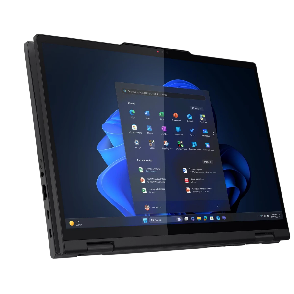 Ordinateur portable Lenovo ThinkPad T14s 2-in-1 Gen 1 Black (21R3005LFR) - photo 6
