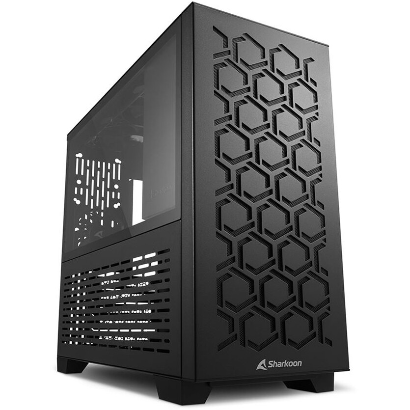 Case Sharkoon MS-Y1000 Black - 4044951035076