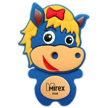 USB zibatmiņa 8Gb Mirex Horse Blue - 13600-KIDBHS08