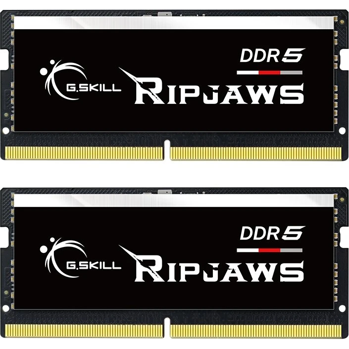 Mémoire vive 64GB DDR5 5600MHz G.Skill Ripjaws SO-DIMM (F5-5600S4645A32GX2-RS) (2x32GB KIT)