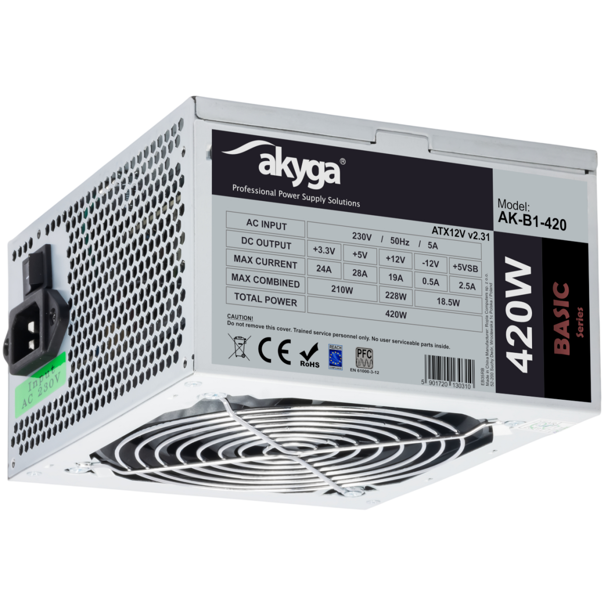 Alimentation électrique 420W Akyga Basic AK-B1-420 - photo 2