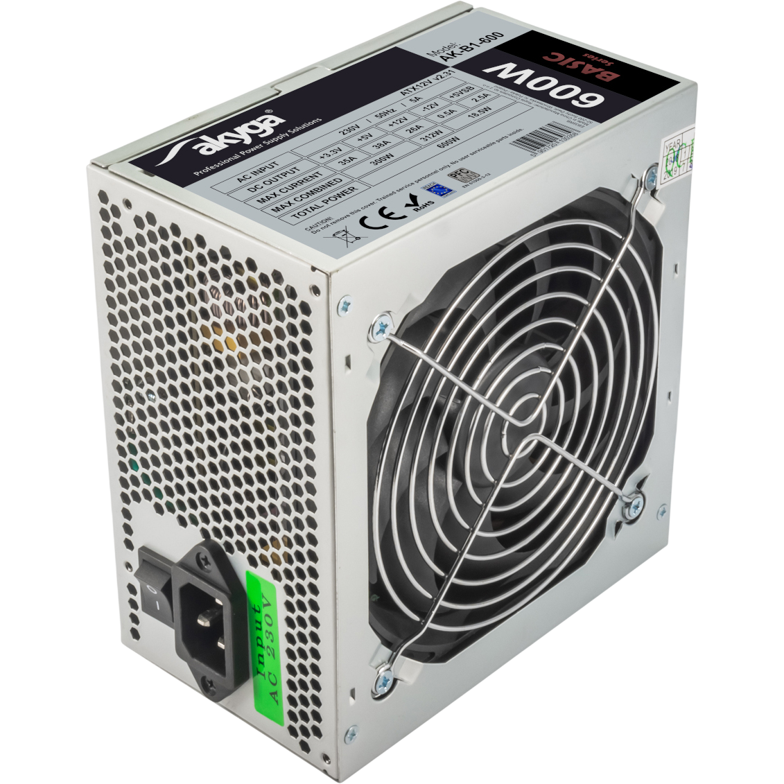 Alimentation électrique 600W Akyga Basic AK-B1-600