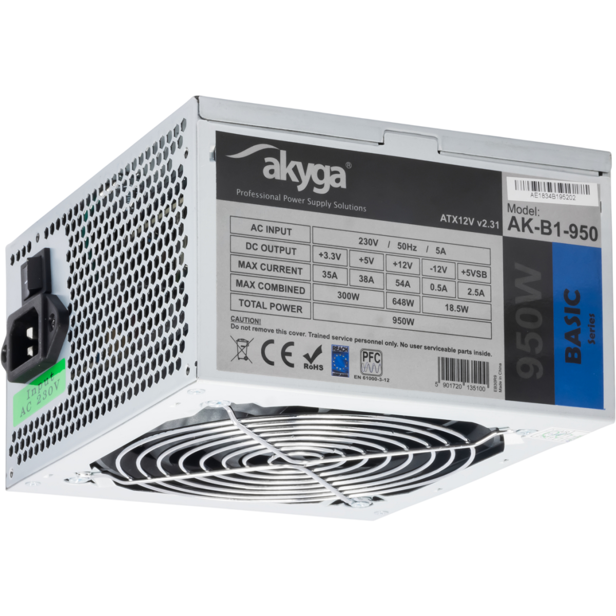 Alimentation électrique 950W Akyga Basic AK-B1-950 - photo 2