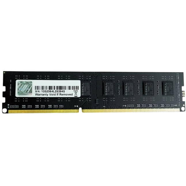 Mémoire vive 8GB DDR-III 1600MHz G.Skill Value (F3-1600C11S-8GNT)