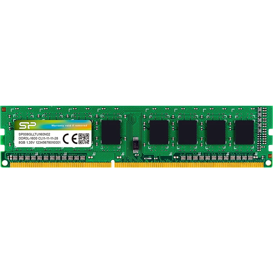 Mémoire vive 8GB DDR-III 1600MHz Silicon Power (SP008GLLTU160N02)