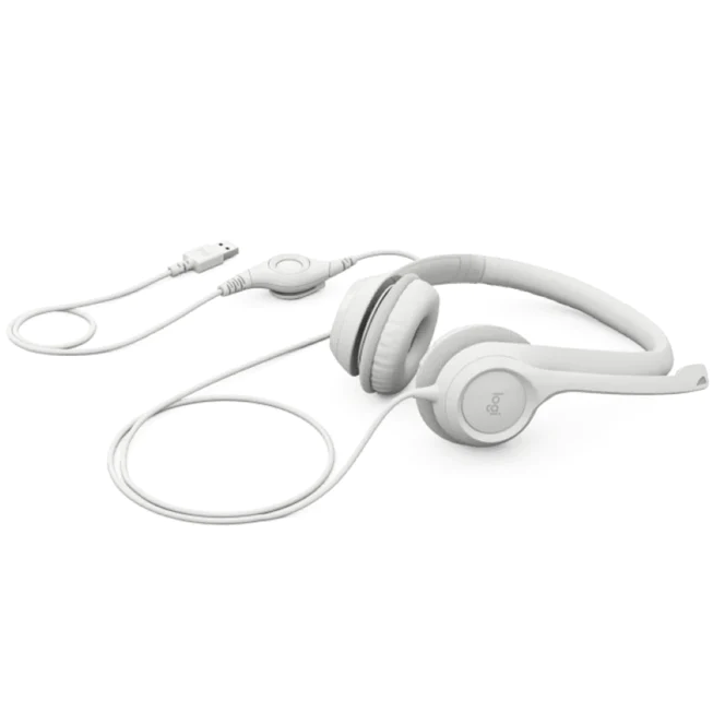 Casque audio Logitech Stereo Headset H390 White (981-001286) - photo 2