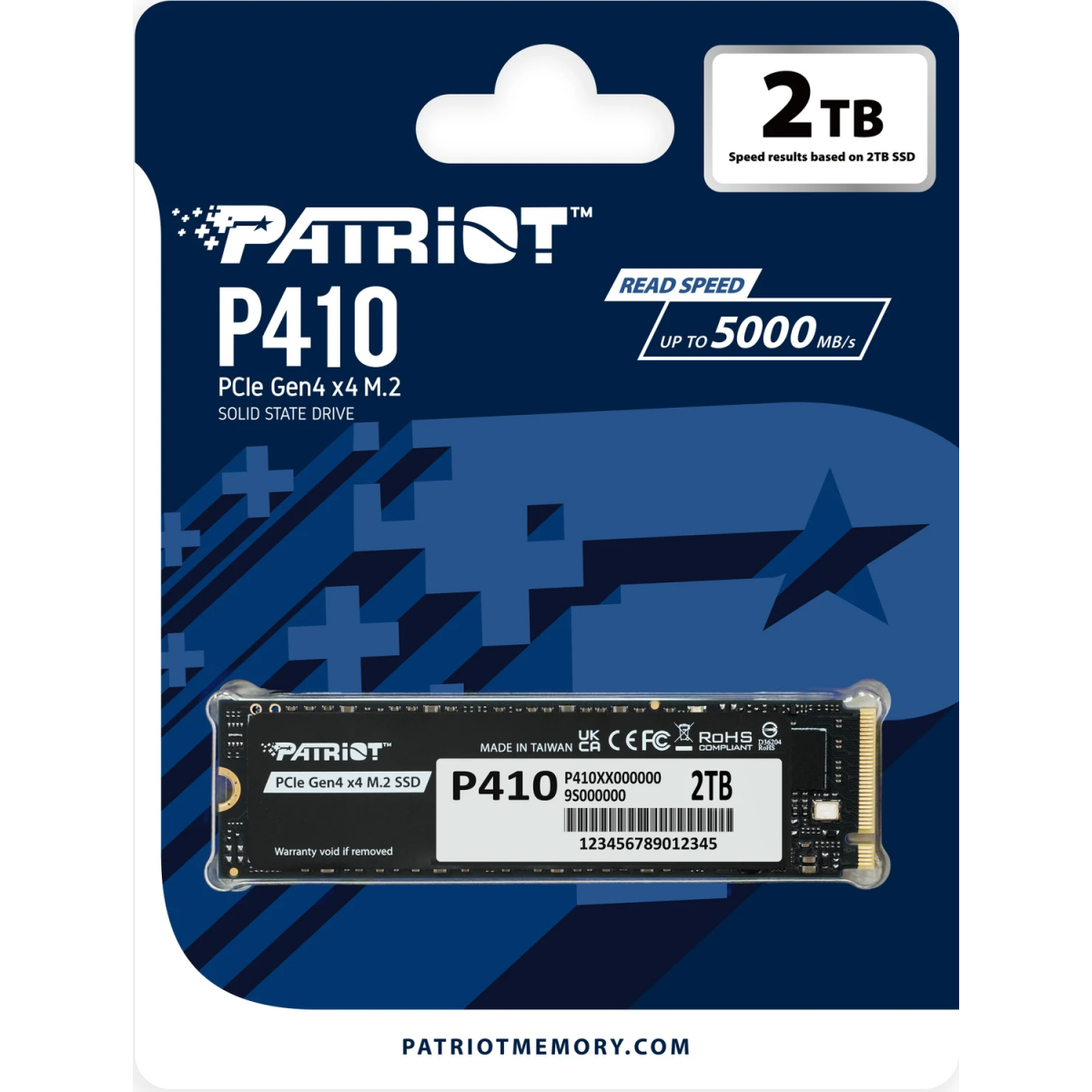 SSD drive 2TB Patriot P410 (P410P2TBM28H) - photo 4