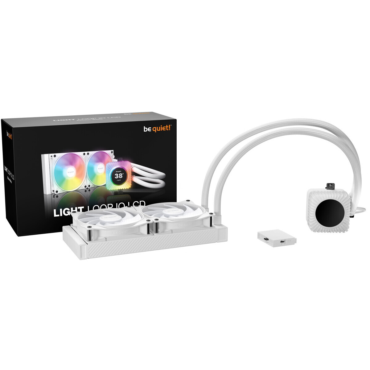 Système de refroidissement liquide Be Quiet Light Loop IO LCD 240mm White - BW035 - photo 3