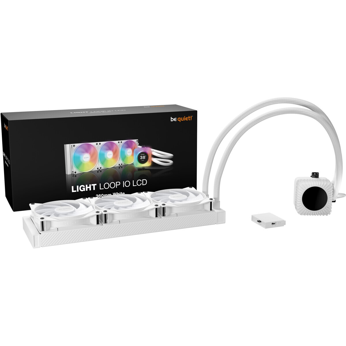 Système de refroidissement liquide Be Quiet Light Loop IO LCD 360mm White - BW033 - photo 3