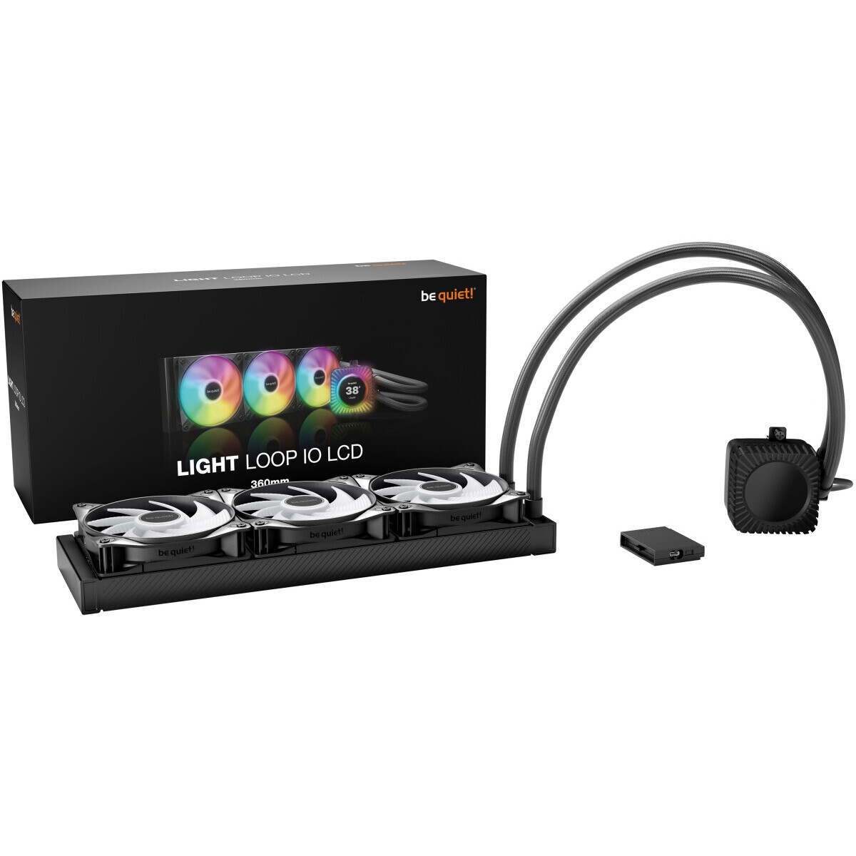 Système de refroidissement liquide Be Quiet Light Loop IO LCD 360mm Black - BW032 - photo 3
