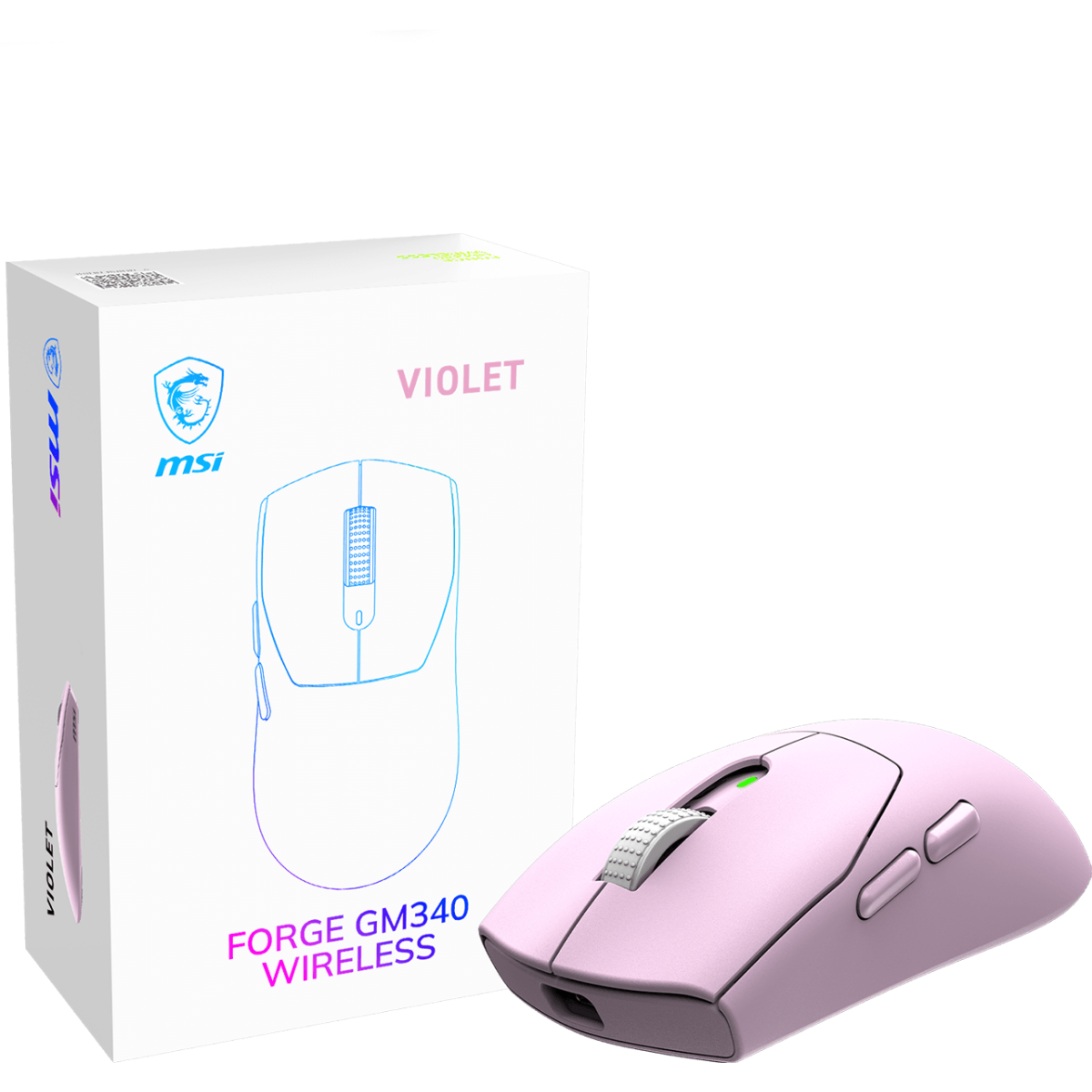 Souris MSI Forge GM340 Wireless Violet - S12-4301810-HH9 - photo 3