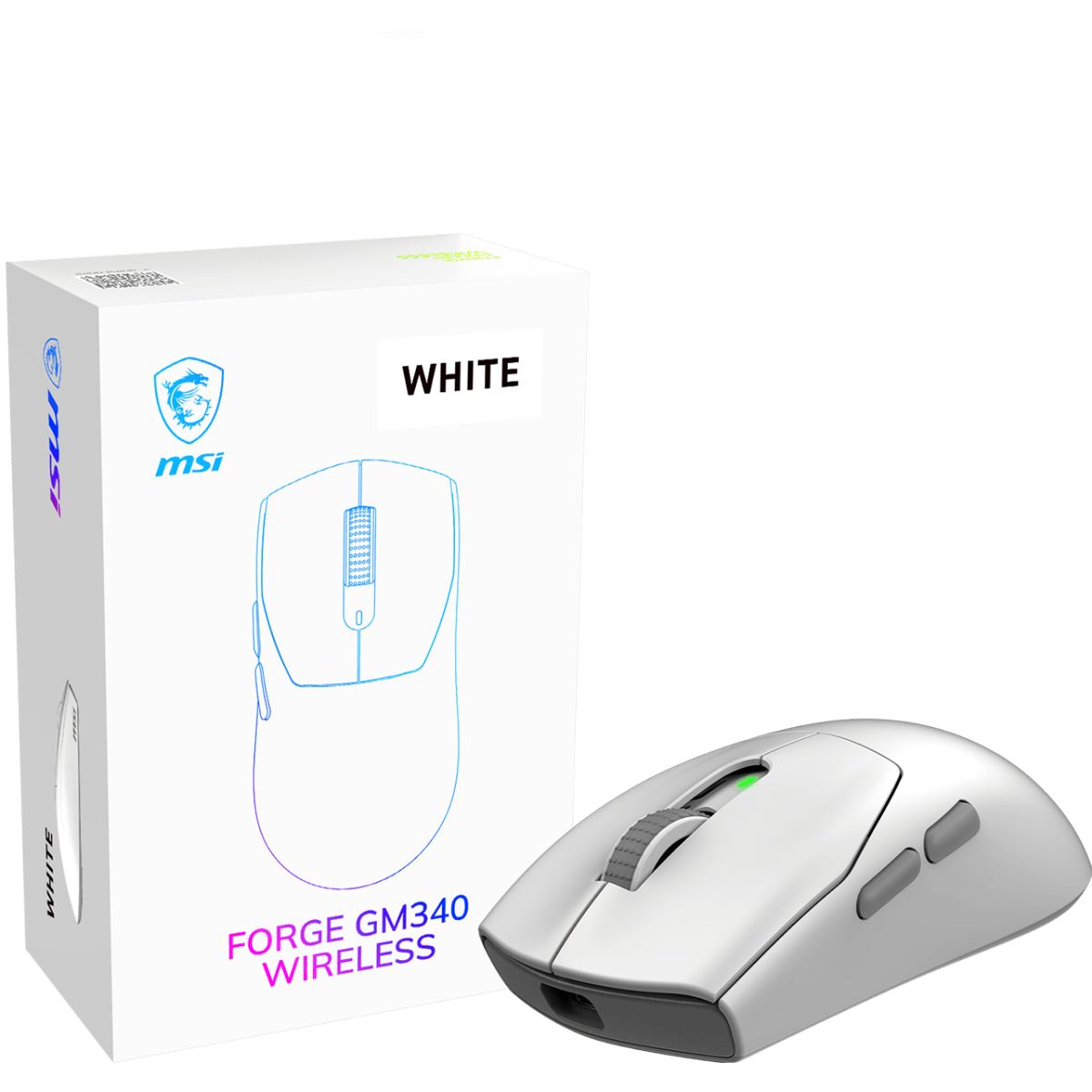 Souris MSI Forge GM340 Wireless White - S12-4301750-HH9 - photo 2