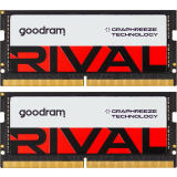 Mémoire vive 64GB DDR5 5600MHz GOODRAM RIVAL SO-DIMM (GGEES5-56L40/64GDC) (2x32GB KIT)