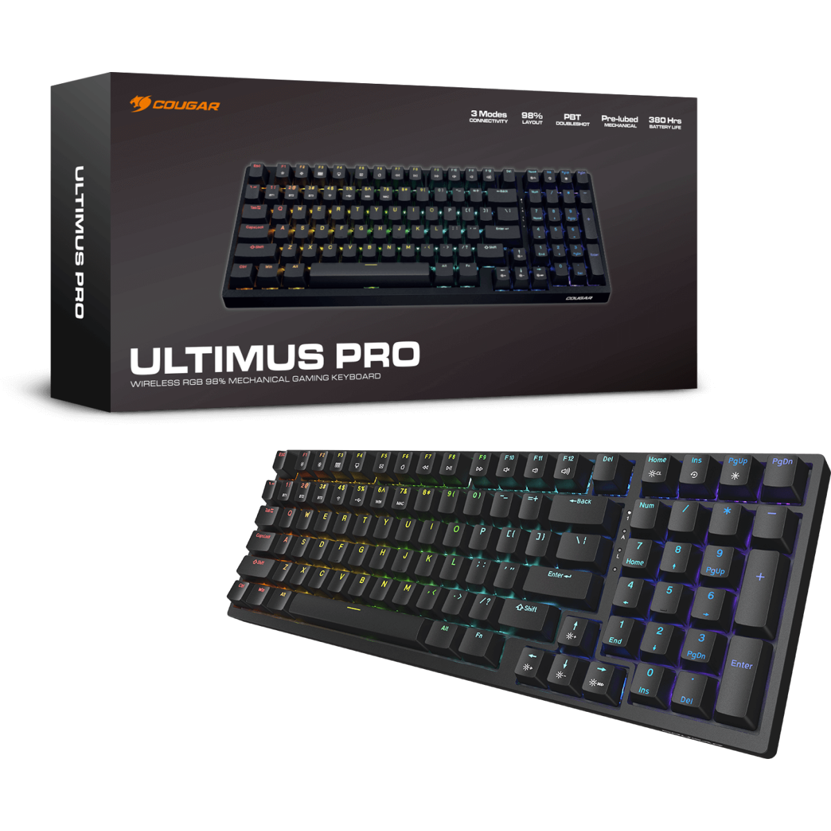 Keyboard Cougar Ultimus Pro RGB Black - CGR-NM1MB-ULP - photo 7