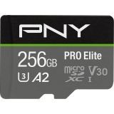 Carte mémoire 256GB MicroSD PNY PRO Elite + SD adapter (P-SDU256V32100PRO-GE)
