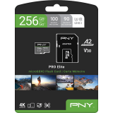 Carte mémoire 256GB MicroSD PNY PRO Elite + SD adapter (P-SDU256V32100PRO-GE)