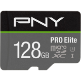 Carte mémoire 128GB MicroSD PNY PRO Elite + SD adapter (P-SDU128V31100PRO-GE)