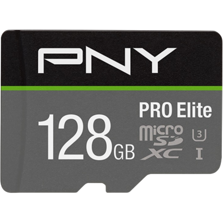 Carte mémoire 128GB MicroSD PNY PRO Elite + SD adapter (P-SDU128V31100PRO-GE)