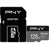 Carte mémoire 128GB MicroSD PNY PRO Elite + SD adapter (P-SDU128V31100PRO-GE)