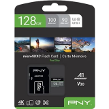 Carte mémoire 128GB MicroSD PNY PRO Elite + SD adapter (P-SDU128V31100PRO-GE)