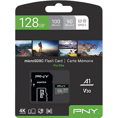 Carte mémoire 128GB MicroSD PNY PRO Elite + SD adapter (P-SDU128V31100PRO-GE) - photo 4