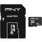 Carte mémoire 16GB MicroSD PNY Performance Plus + SD adapter (P-SDU16G10PPL-GE)