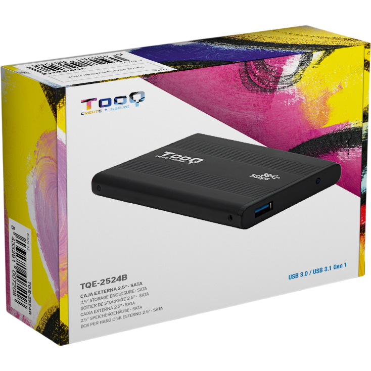 Boîtier externe pour disque dur TooQ TQE-2524B Black - photo 6