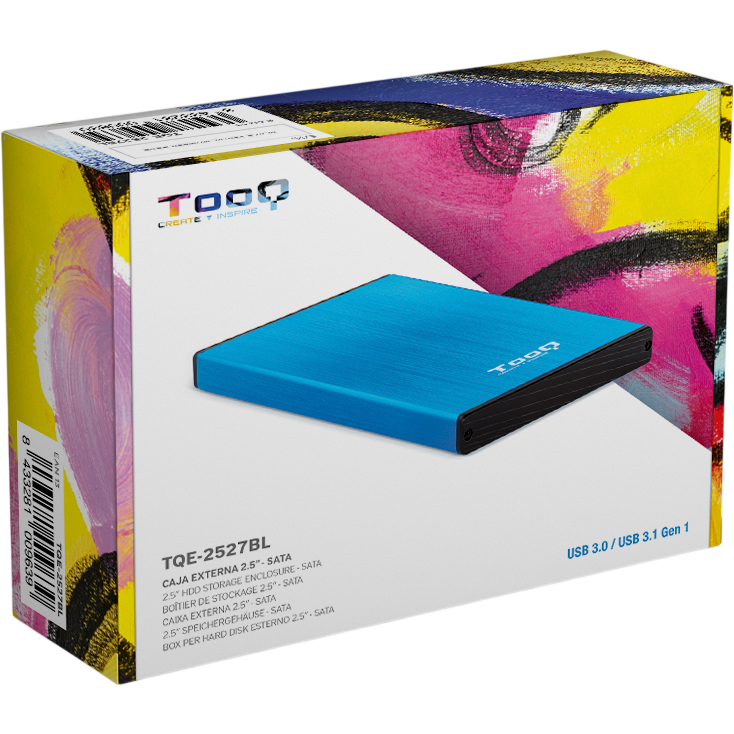 Boîtier extérieur pour disque dur TooQ TQE-2527BL Blue - photo 7