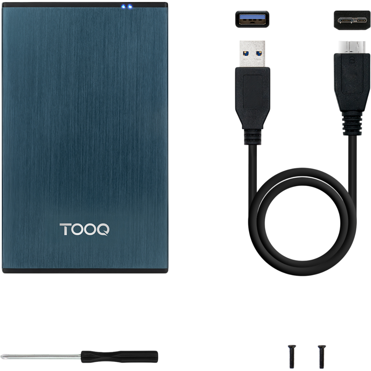 Boîtier externe pour disque dur TooQ TQE-2527PB Pacific Blue - photo 6