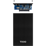 Boîtier externe pour disque dur (HDD) TooQ TQE-2527B Black