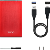 Boîtier externe pour disque dur TooQ TQE-2527R Red