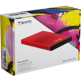 Boîtier externe pour disque dur TooQ TQE-2527R Red