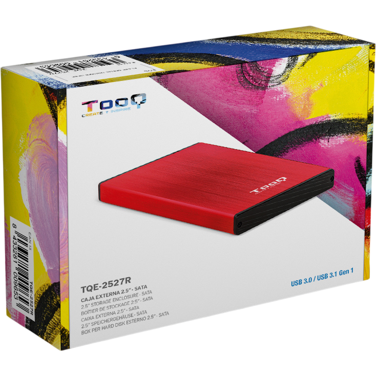Boîtier externe pour disque dur TooQ TQE-2527R Red - photo 7