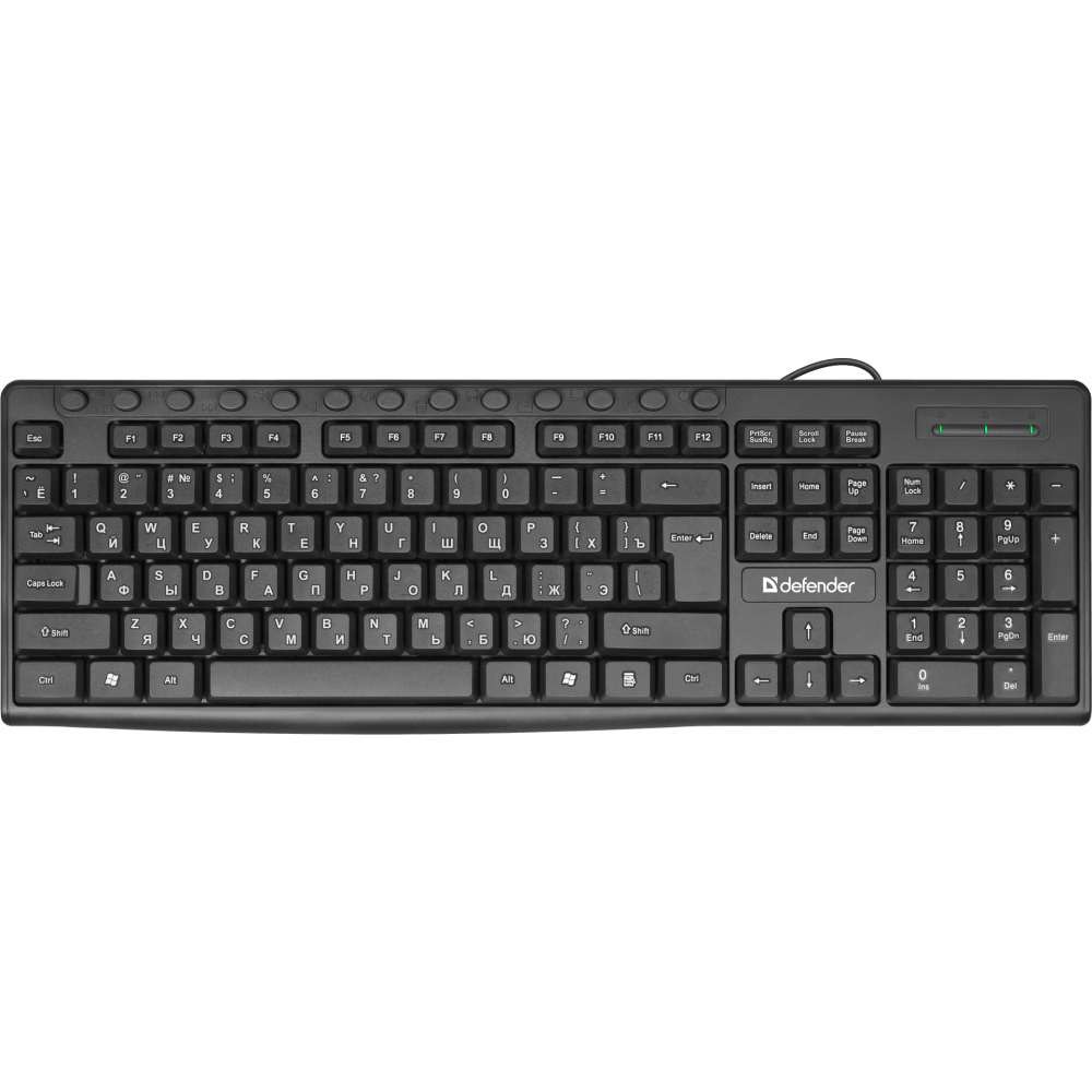 Tastatūra Defender Action HB-719 Black (45719)