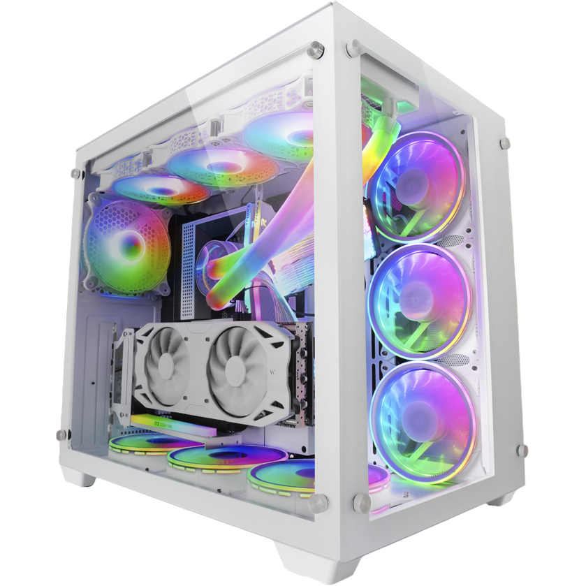 Case Mars Gaming MCV3 White - MCV3W