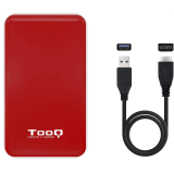 Boîtier externe pour disque dur TooQ TQE-2528R Red