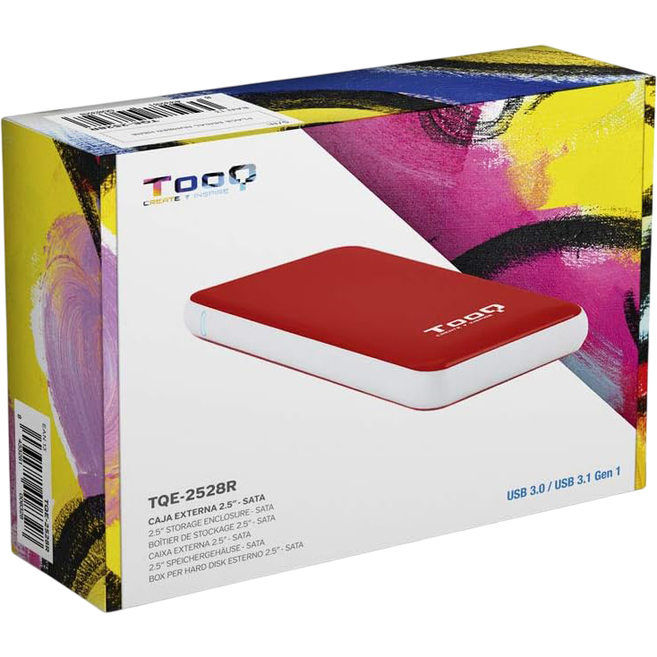 Boîtier externe pour disque dur TooQ TQE-2528R Red - photo 6