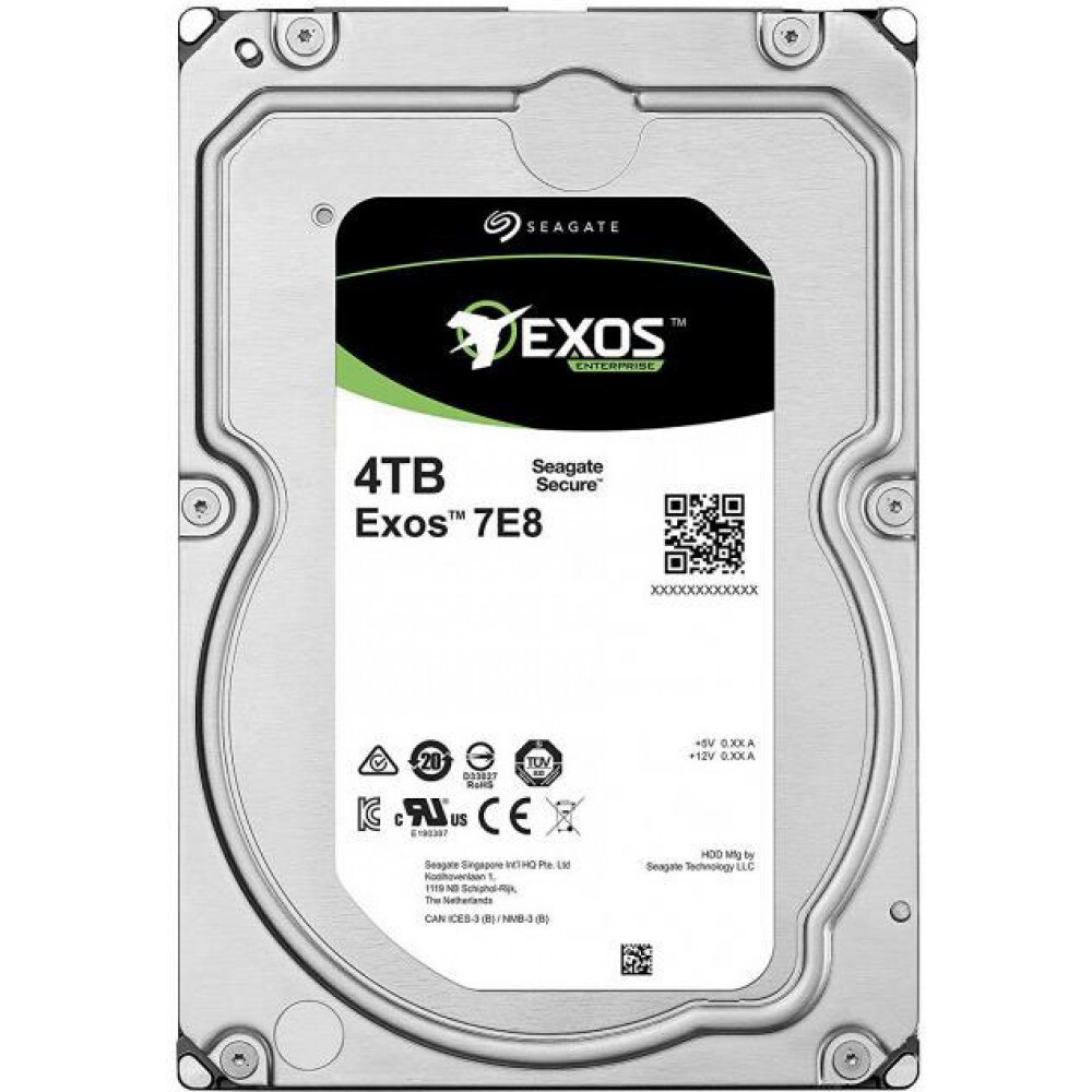 Cietais disks 4Tb SATA-III Seagate Exos 7E8 (ST4000NM000A)