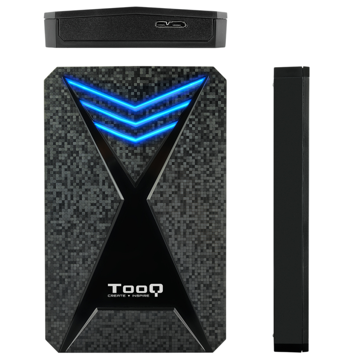 Boîtier externe pour disque dur (HDD) TooQ TQE-2550BL Black - photo 4