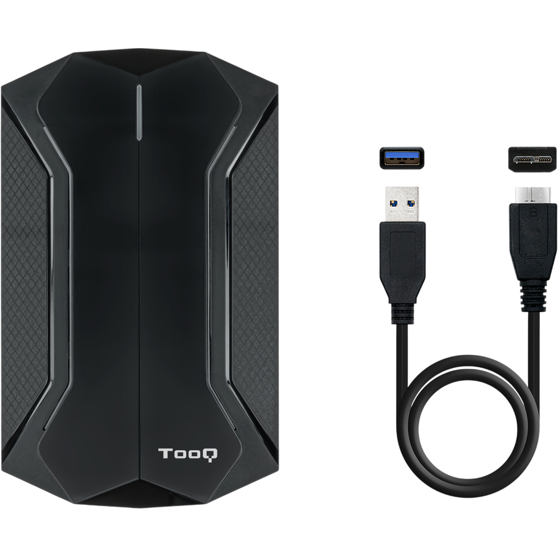 Boîtier externe pour disque dur TooQ TQE-2599RGB Black - photo 4