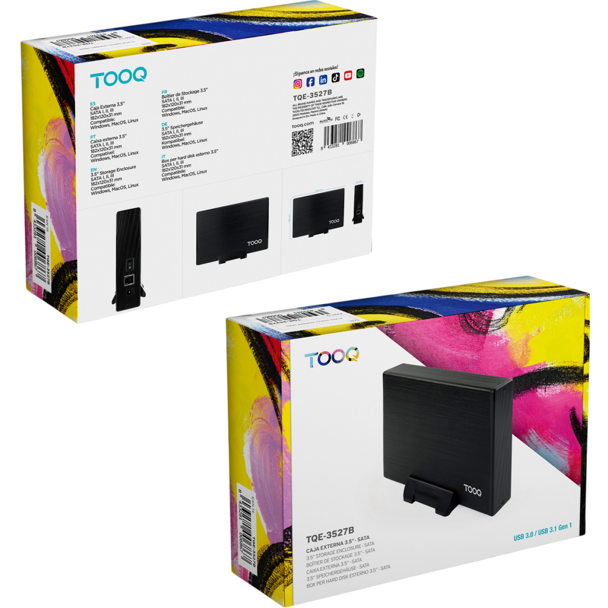 Boîtier extérieur pour disque dur TooQ TQE-3527B Black - photo 7