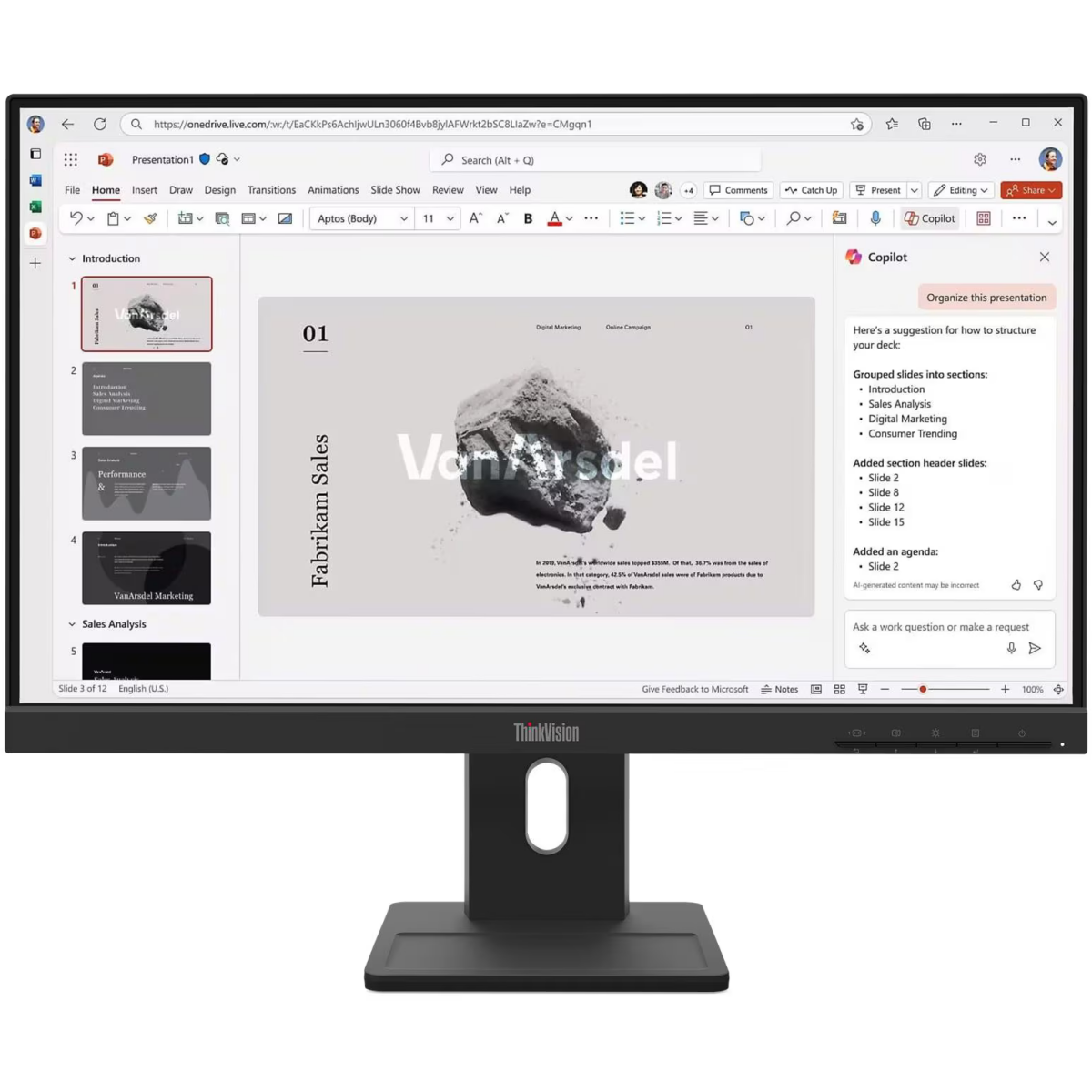 Monitor Lenovo 22" ThinkVision E22-40 (64C9MAT6EU)